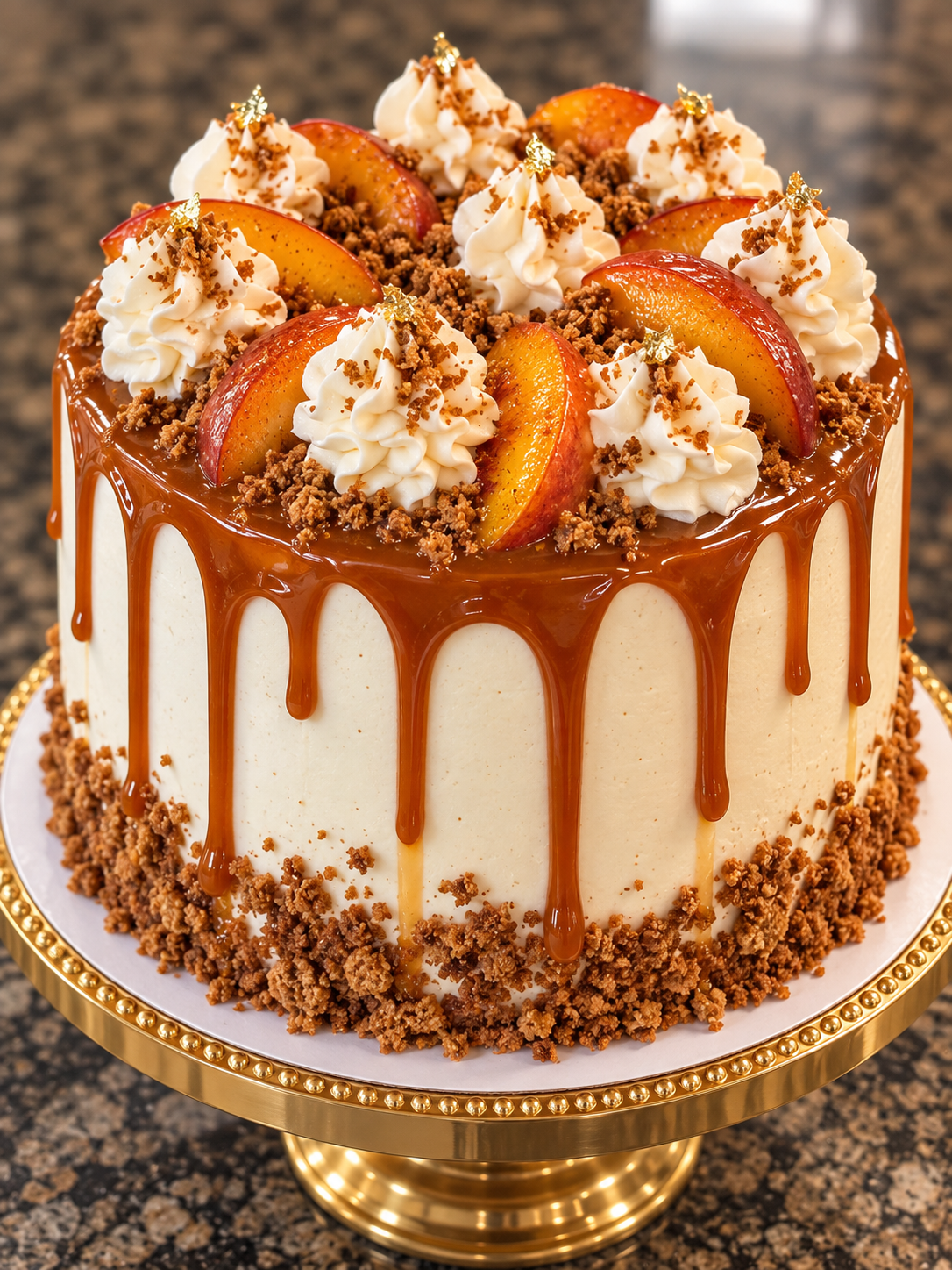 Georgia Peach Cobbler Layer Cake